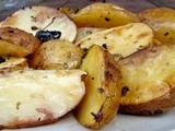 Lemon-caper roasted potatoes and the best bread i’ve ever made