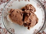 Nutella ice cream with crispy chocolate hazelnut bark