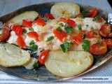 Baked Sea Bass with Vegetables; Sebzeli Firin Levrek