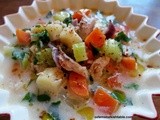 Chicken Soup with Vegetables in lemon & egg sauce – Terbiyeli, Sebzeli Tavuk Corbasi