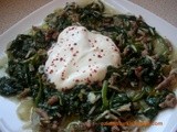 Comforting (and gluten-free) Spinach with ground meat, onions & wholegrain basmati rice – Kiymali Ispanak