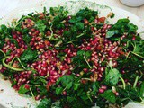 Gavurdagi Salad Variation with watercress, pomegranates, walnuts