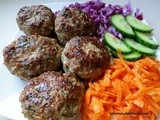 Homemade Turkish Meatballs, Kofte 101 & Grated Carrot & Red Cabbage Salad