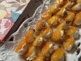 Poached Dried Apricots in Light Syrup with Kaymak