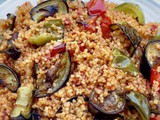 Sebzeli Bulgur Pilavı – Bulgur Pilaf with Aubergines, Peppers,Tomatoes