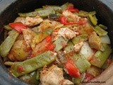 Tavuk Guvec; Turkish Chicken and Vegetable Stew in Earthenware Pot