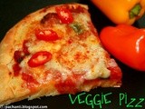 Veggie pizza - all home made