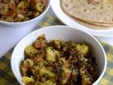 Aloo Methi Sabzi-Aloo Methi Curry Recipe-Potato with fenugreek leaves