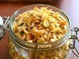 Aval Mixture Recipe-Poha Chivda-How to make Poha (atukula) Mixture-Easy Diwali Snacks