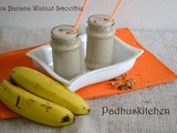 Banana Oats Smoothie-Oats Banana Smoothie Recipe with walnuts