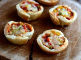 Bread Pizza Cups-Toasted Bread Cups Recipe-Easy Kids Snacks