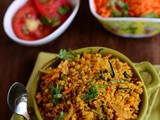 Bulgur Biryani Recipe-Easy Indian Vegetarian Bulgur Recipes