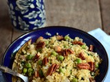 Bulgur with Peas and Mint-Easy Vegetarian Indian Bulgur Recipes
