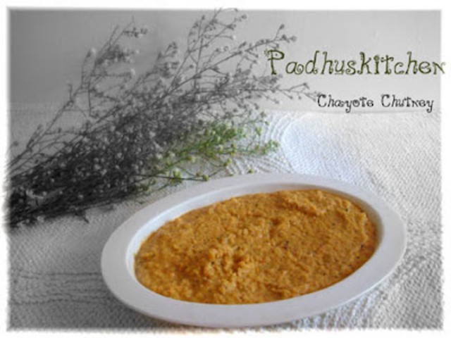 Chow-Chow Kothamalli Chutney Recipe - Chayote Coriander Chutney
