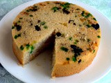 Eggless Rava Cake-Sooji Cake-Semolina Sweet Cake Recipe