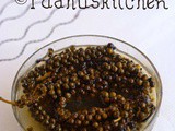 Green Peppercorn Pickle-Pachai Milagu Pickle Recipe