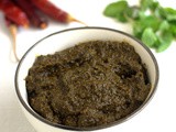 Pudina Thokku-Pudina Kothamalli Thokku Recipe-Mint Thokku for Rice-Dosa-Adai