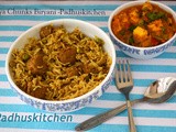 Soya Chunks Biryani-Meal Maker Biryani-Soya Chunks Recipes