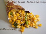 Sweet Corn Sundal-South Indian Navaratri Sundal Recipes