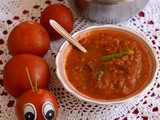 Tomato Chutney Recipe (without onion)-Thakkali Chutney Recipes