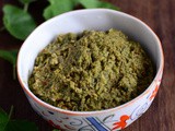 Vallarai Keerai Thuvaiyal-Brahmi Leaves Chutney Recipe