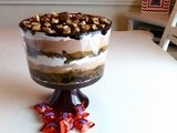 Snickers Trifle for the Super Bowl Party