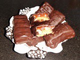 Home made snickers bars