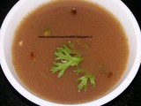 Kulthache kalan or kadhan / flavoured horsebean water / horsebean soup / कुळथाचे कळण / कुळथाचे कढण