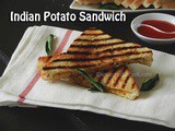 Aloo Masala Sandwich Or Indian Style Spicy Potato Sandwich