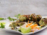 Cilantro Mint & Lemon Marinated Chicken Kebabs/Kababs/Kebobs