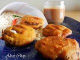 Kolkata Style  Aloor Chop  Or  Potato Fritters 