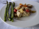 Pollo alle mandorle e peperoni - Chicken with almonds and peppers