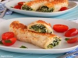 Spinach crepes