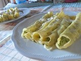 Cannelloni ricotta e spinaci con crema al taleggio