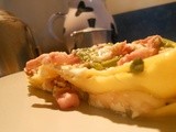 Lasagna con asparagi, pancetta e scamorza affumicata
