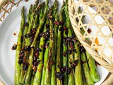 Air Fryer Asparagus with Spicy Chili Crisp