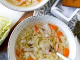 Cabbage Soup With Kombu Dashi