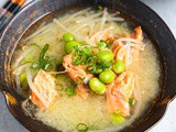 High-Protein Salmon Miso Soup