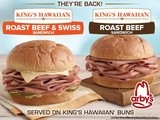 Arby’s king’s hawaiian sandwiches are back