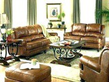 Brown Leather Couch Decor
