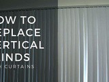 Replace Vertical Blinds With Curtains