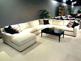 U Shaped Sectional Leather Couch