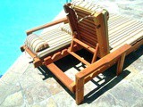 Wood Outdoor Chaise Lounge