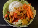 Asian Shrimp and Veggie Bowl