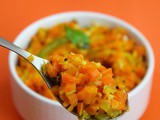 Carrot Poriyal / Carrot Stir Fry - Tamilnadu style