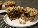 Peanut Butter and Jelly Crumb Morning Muffins