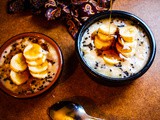 Take on the world with rice water porridge with banana and honey