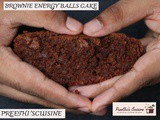 Brownie energy balls cake