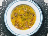 Saffron lentil quinoa soup