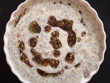 Savoury chia seeds pudding